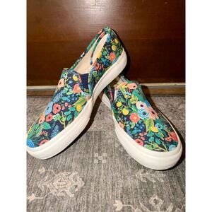 Keds Floral Slip On Canvas Sneakers Women Size 7